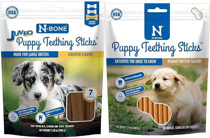 N-Bone Jumbo Puppy Teething Sticks Chicken flavor