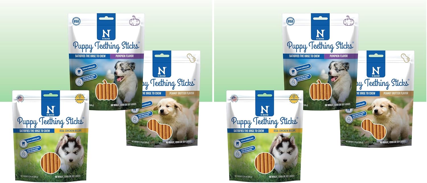 N-Bone Puppy Teething Sticks Variety Pack