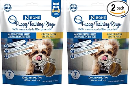 N-Bone Teeny Puppy Teething Rings Chicken flavor